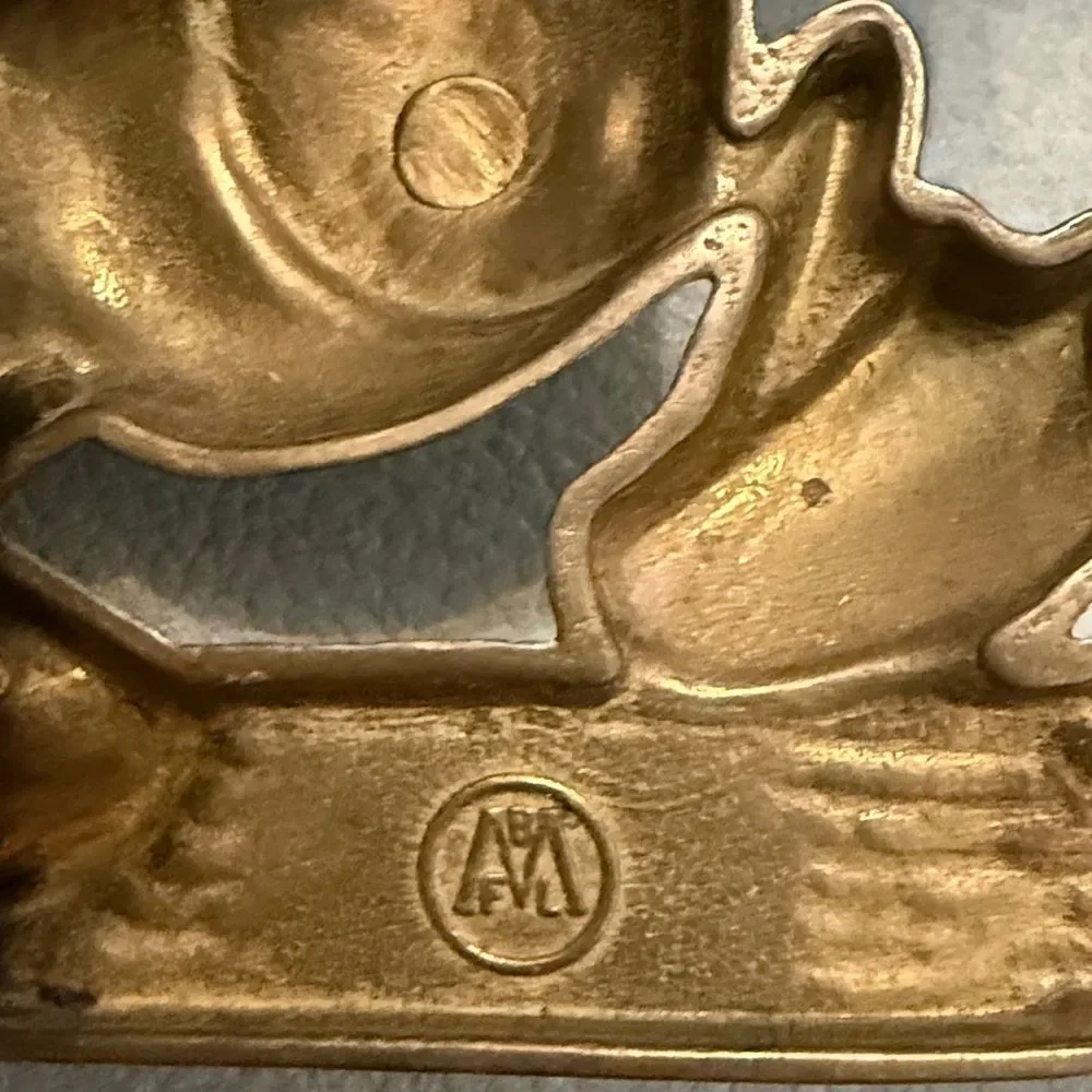Vintage Walt Disney Donald Duck BRASS Pencil holder